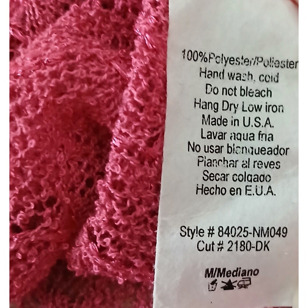 Sweet Pea Maternity Size Medium Polyester Stretch S/S Pullover Peep Holes Pink - Picture 6 of 6